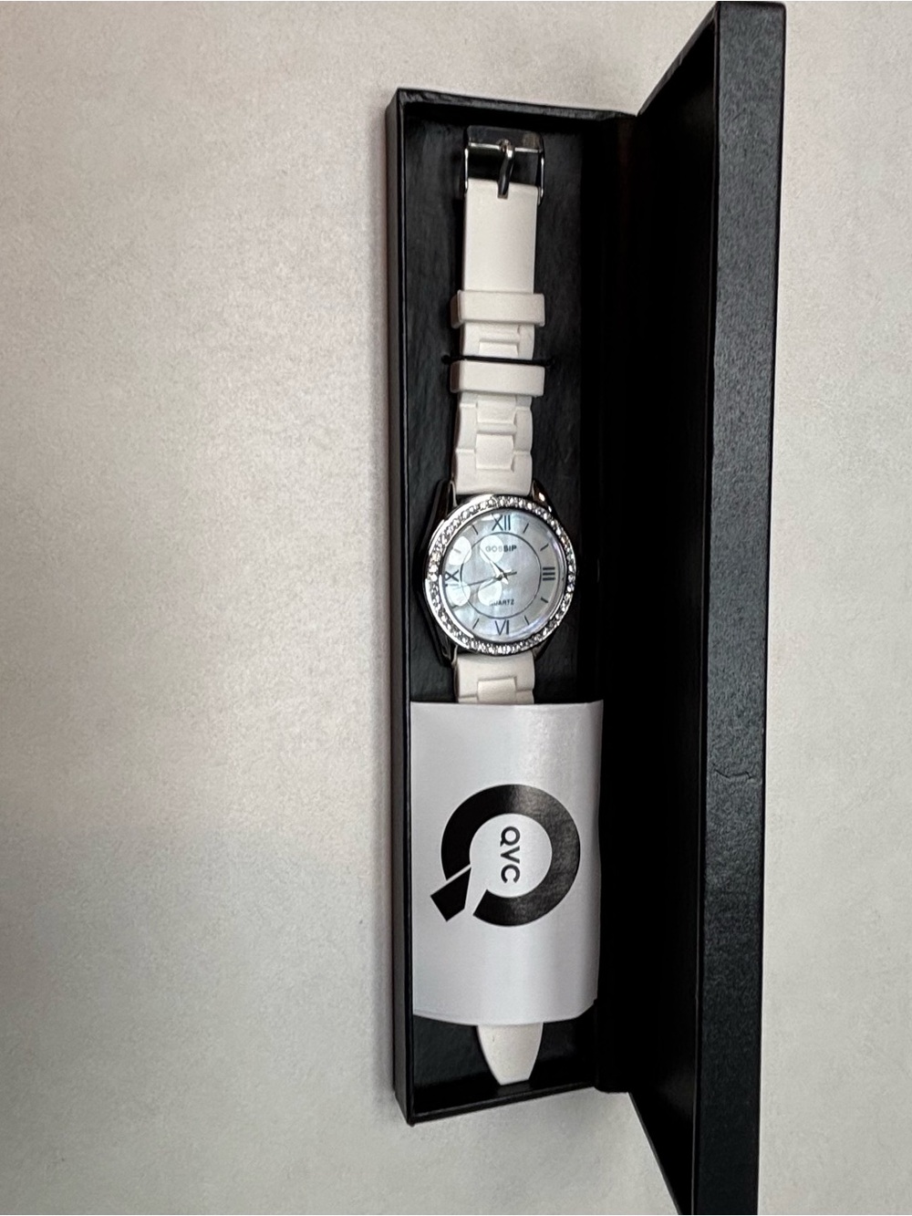 Gossip White Women's Watch with Crystal Bezel